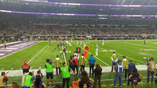 U.S. Bank Stadium, section: 112, row: 2, seat: 13