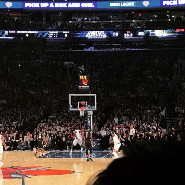 Madison Square Garden, section: 9, row: 18, seat: 3