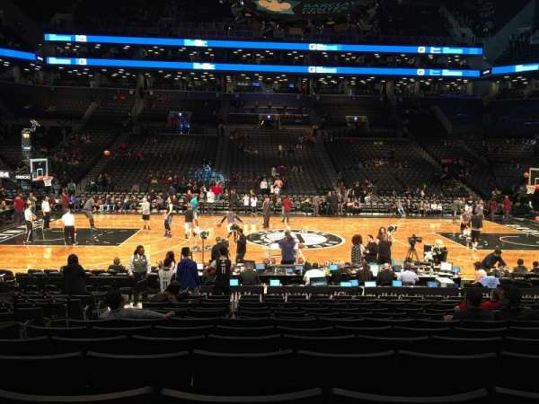 Barclays center, section: 8, row: 13, seat: 15