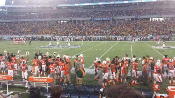Camping World Stadium, section: 107, row: D, seat: 5 and 6