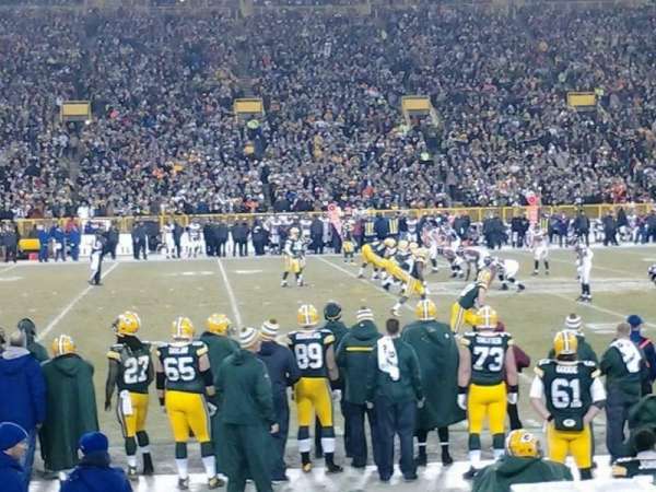 Lambeau Field, section: 118, row: 7, seat: 9