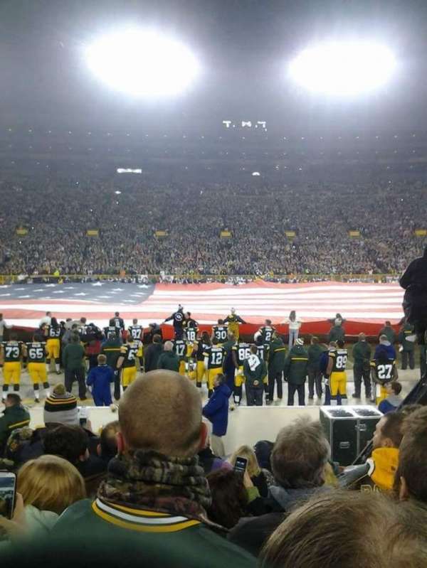 Lambeau Field, section: 118, row: 7, seat: 9