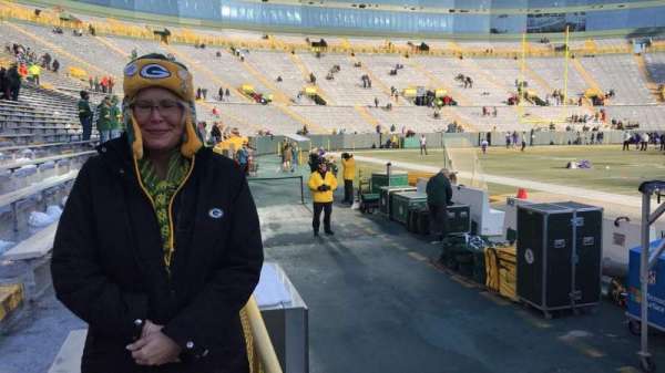 Lambeau Field, section: 120, row: 1, seat: 5