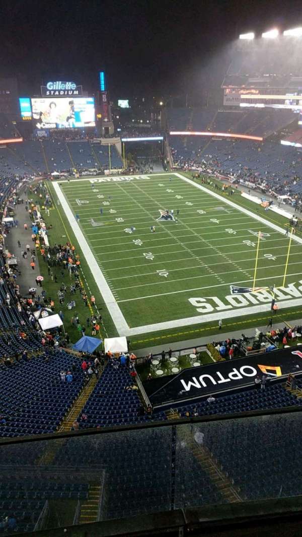 Gillette Stadium, section: 319, row: 3, seat: 12