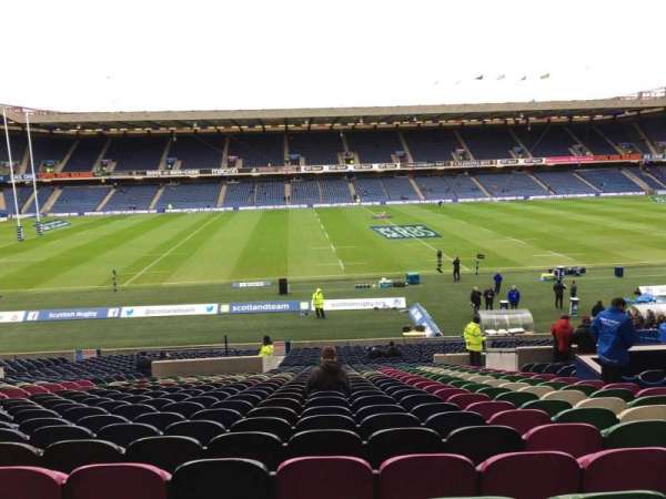 Murrayfield Stadium, section: W21, row: Mm, seat: 28