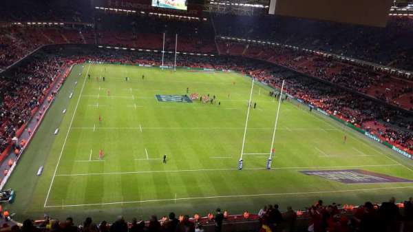 Principality Stadium, section: U21, row: 25, seat: 6