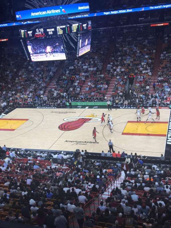 Kaseya Center, section: 323, row: 1, seat: 5