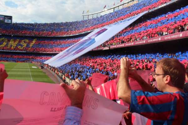 Camp Nou, section: 123, row: 7, seat: 14