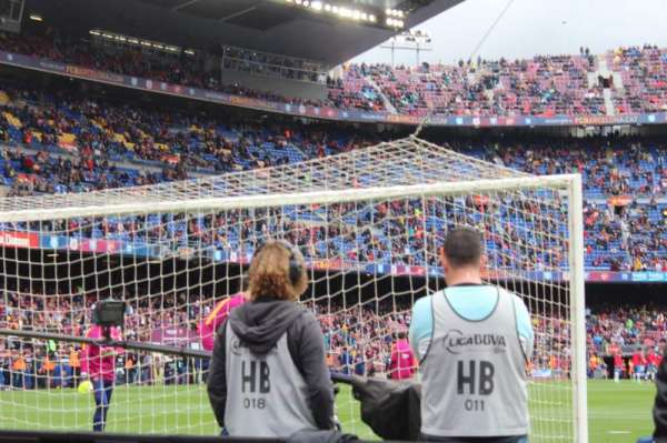 Camp Nou, section: 123, row: 2, seat: 12