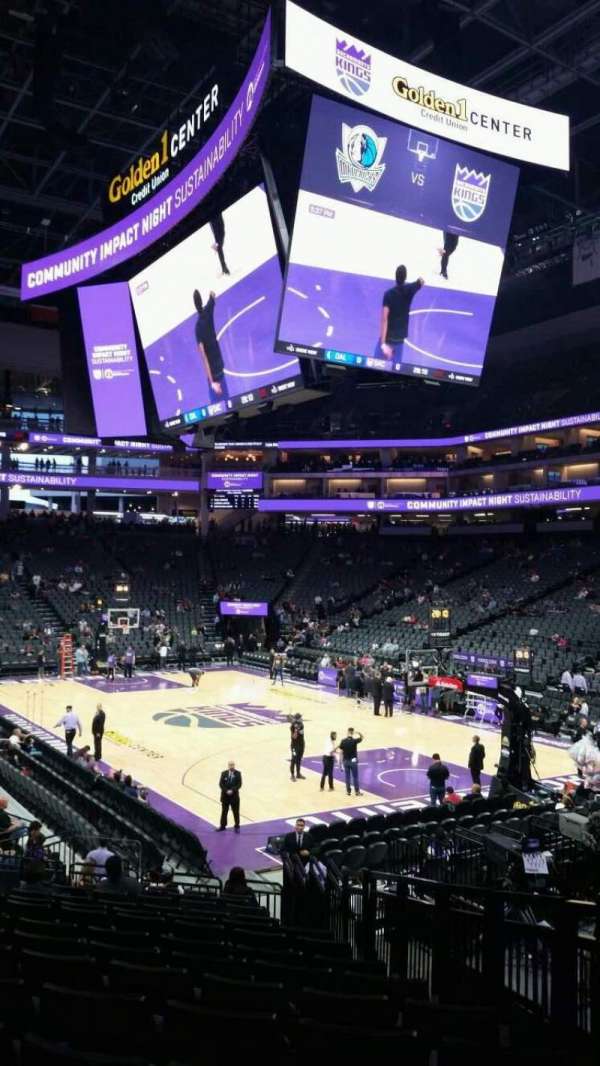 Golden 1 Center, section: 116, row: j, seat: 4