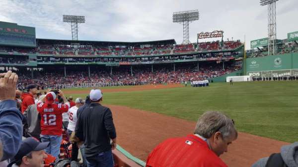 Fenway Park, section: Right Field Box 6, row: D, seat: 15