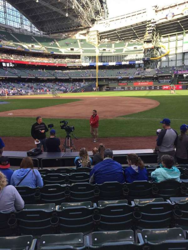 American Family Field, section: 111, row: 8, seat: 12