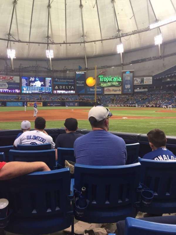 Tropicana Field, section: 119, row: F, seat: 4
