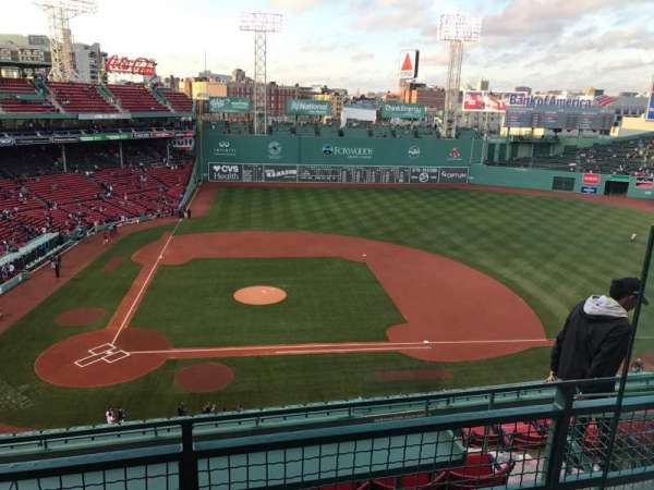 Fenway Park, section: Pavilion Box 3, row: B, seat: 3