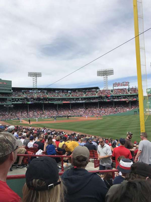 Fenway Park, section: Right Field Box 93, row: LL, seat: 17