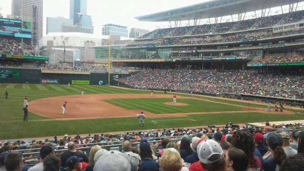 Target Field, section: 121, row: 10, seat: 20