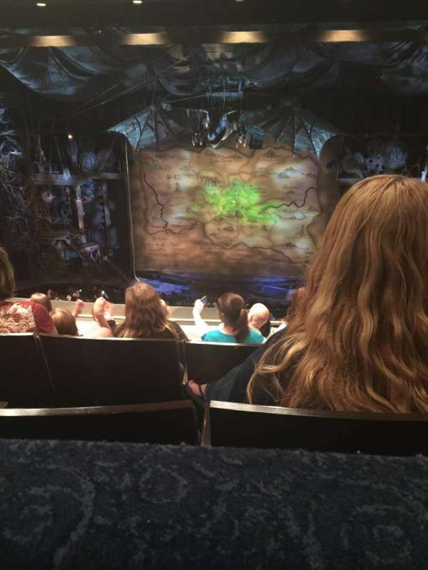 Gershwin Theatre, section: Rear Mezzanine C, row: F, seat: 116