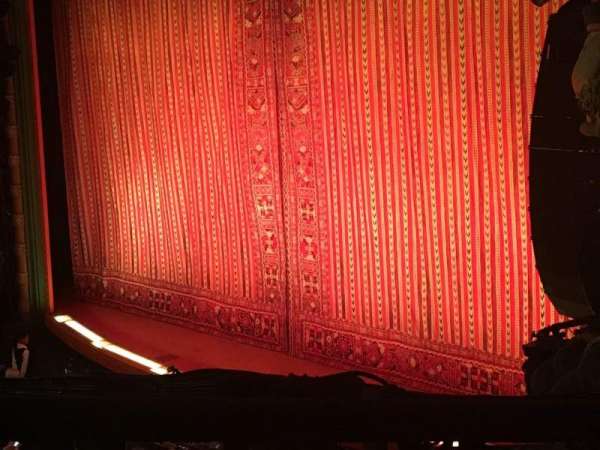 New Amsterdam Theatre, section: Mezzanine R, row: BB, seat: 28