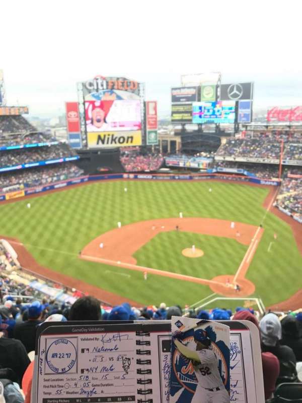 Citi Field, section: 515, row: 15, seat: 8