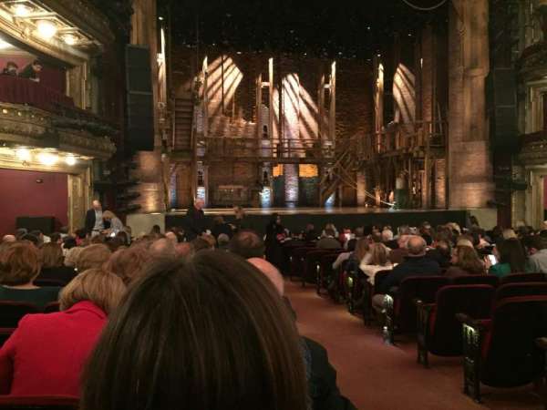 CIBC Theatre, section: orchestra l, row: s, seat: 1