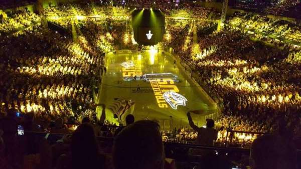 Bridgestone Arena, section: 301, row: H, seat: 12