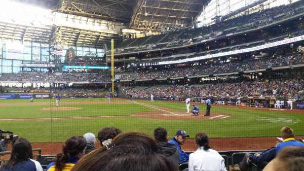 American Family Field, section: 121, row: 7, seat: 3