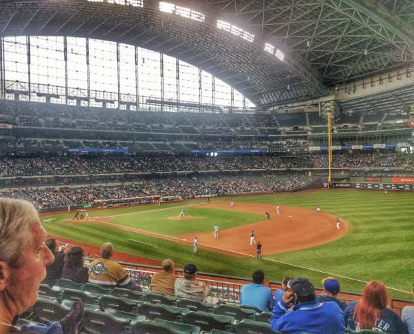 American Family Field, section: 210, row: 7, seat: 18