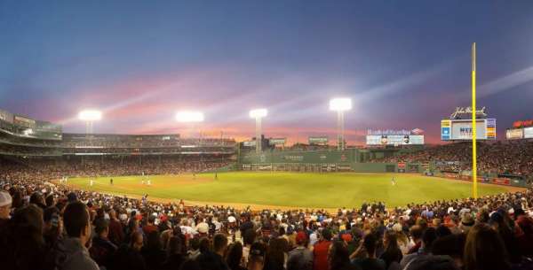 Fenway Park, section: Right Field Box 95, row: SS, seat: 10