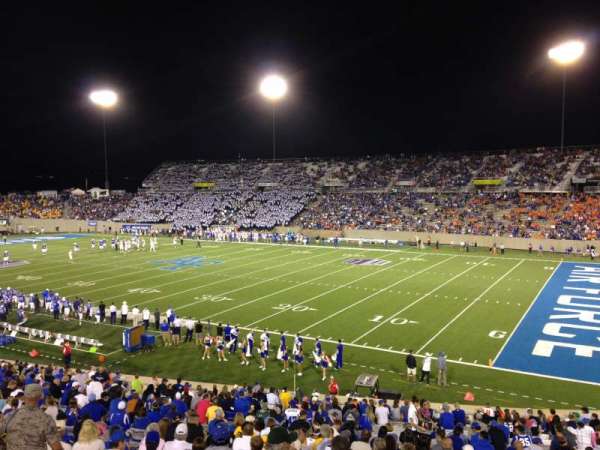 Falcon Stadium, section: M4, row: A, seat: 25