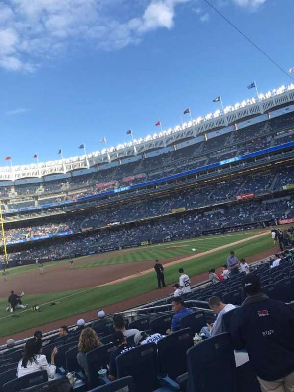 Yankee Stadium, section: 127b, row: 1, seat: 9