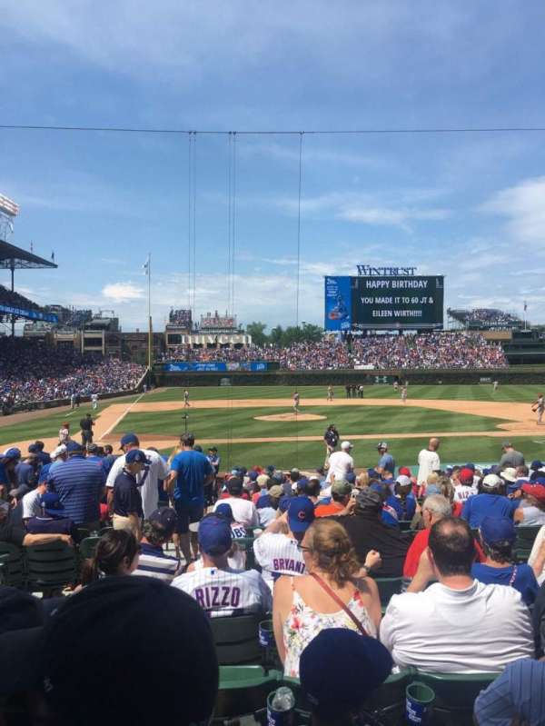 Wrigley Field, section: 122, row: 6, seat: 2