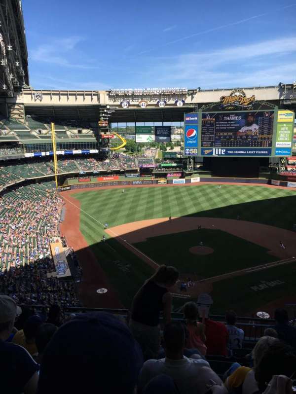 American Family Field, section: 421, row: 7, seat: 10