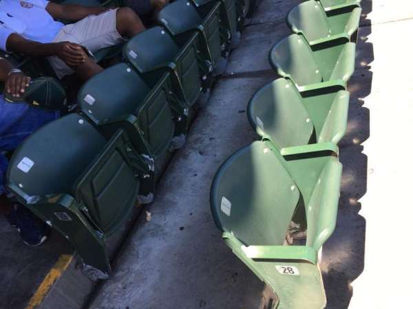 Oakland Coliseum, section: 114, row: 29, seat: 1