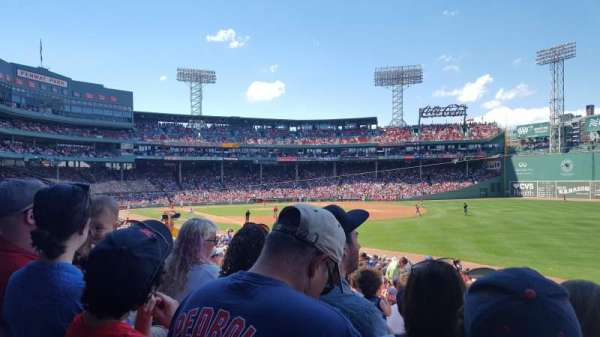 Fenway Park, section: Right Field Box 94, row: TT, seat: 21