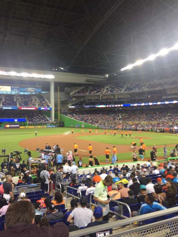 LoanDepot Park, section: 22, row: 2, seat: 21