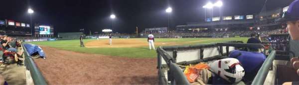 Dell Diamond, section: 114, row: 1, seat: 5