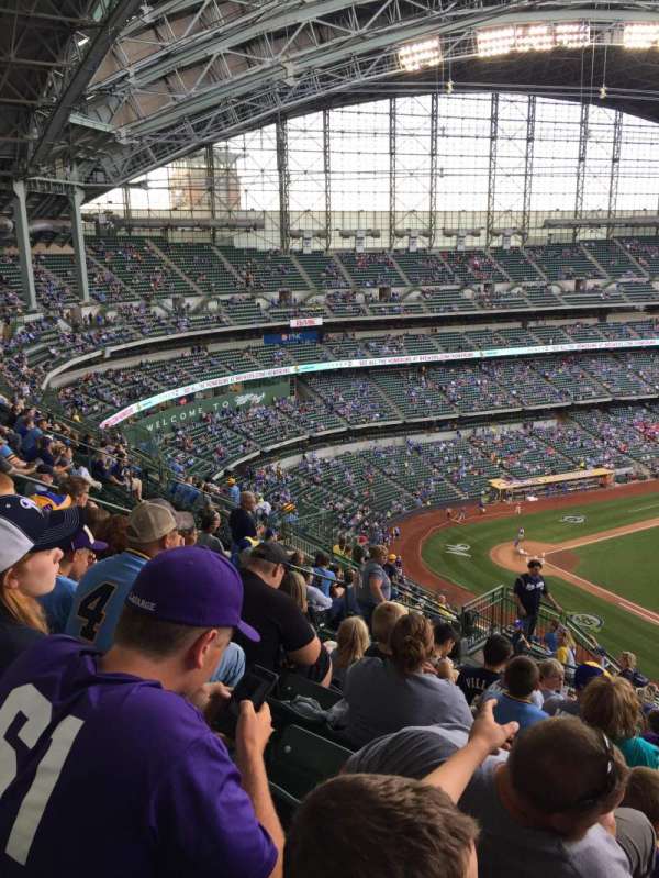 American Family Field, section: 414, row: 15, seat: 6