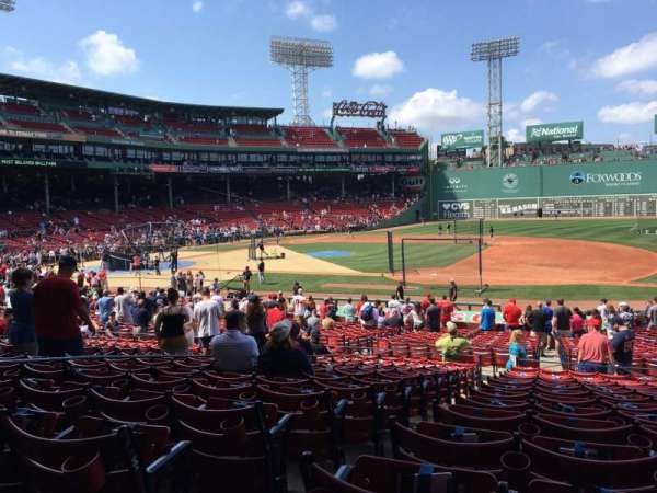 Fenway Park, section: Grandstand 14, row: 1, seat: 14