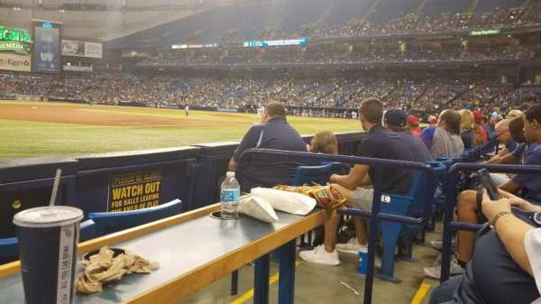 Tropicana Field, section: 125, row: D, seat: 7