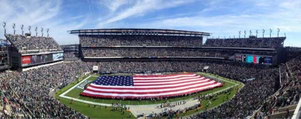 Lincoln Financial Field, section: 244, row: 1, seat: 20