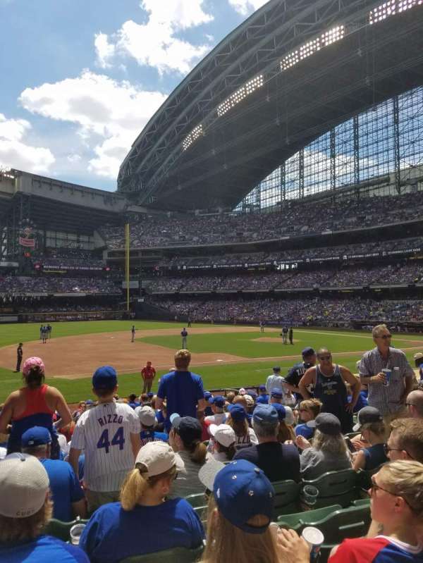 American Family Field, section: 124, row: 18, seat: 8