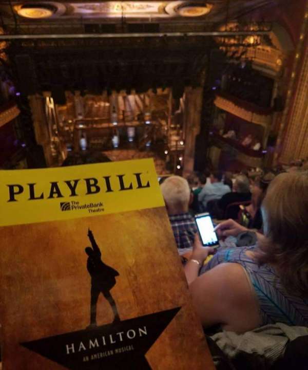 CIBC Theatre, section: Balcony LC, row: J, seat: 401