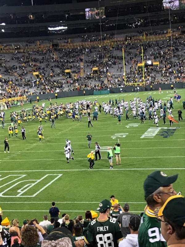 Lambeau Field, section: 135, row: 27, seat: 10