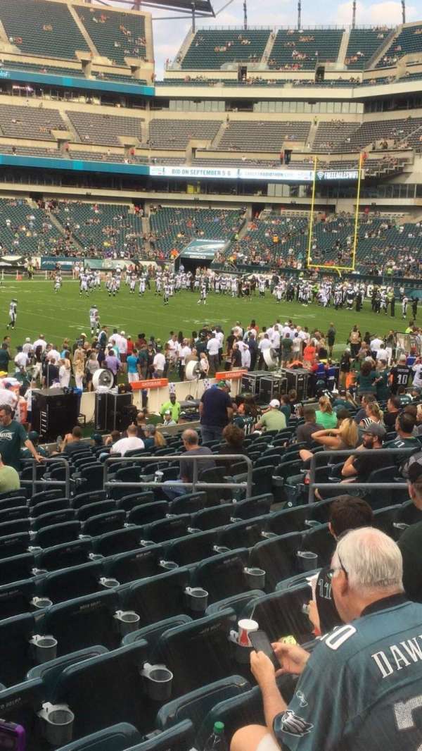 Lincoln Financial Field, section: 138, row: 18, seat: 12