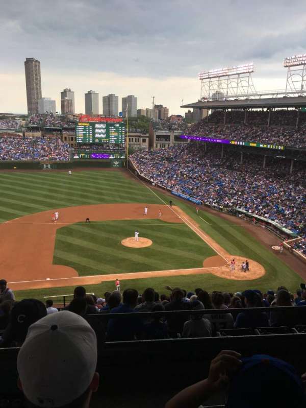 Wrigley Field, section: 412L, row: 2, seat: 6