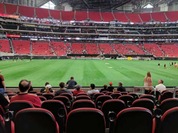 Mercedes-Benz Stadium, section: C112, row: 8, seat: 1