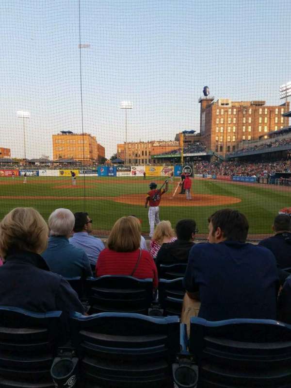 Fifth Third Field, section: 108, row: g, seat: 4