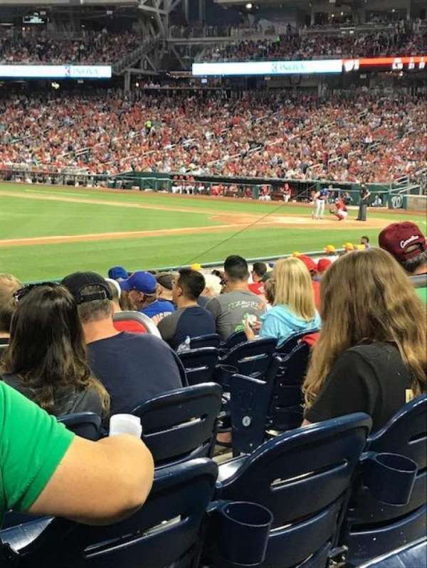 Nationals Park, section: 114, row: V, seat: 7