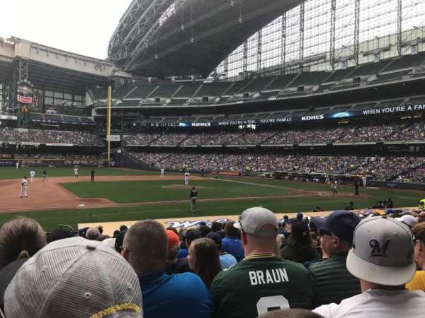 American Family Field, section: 123, row: 17, seat: 8