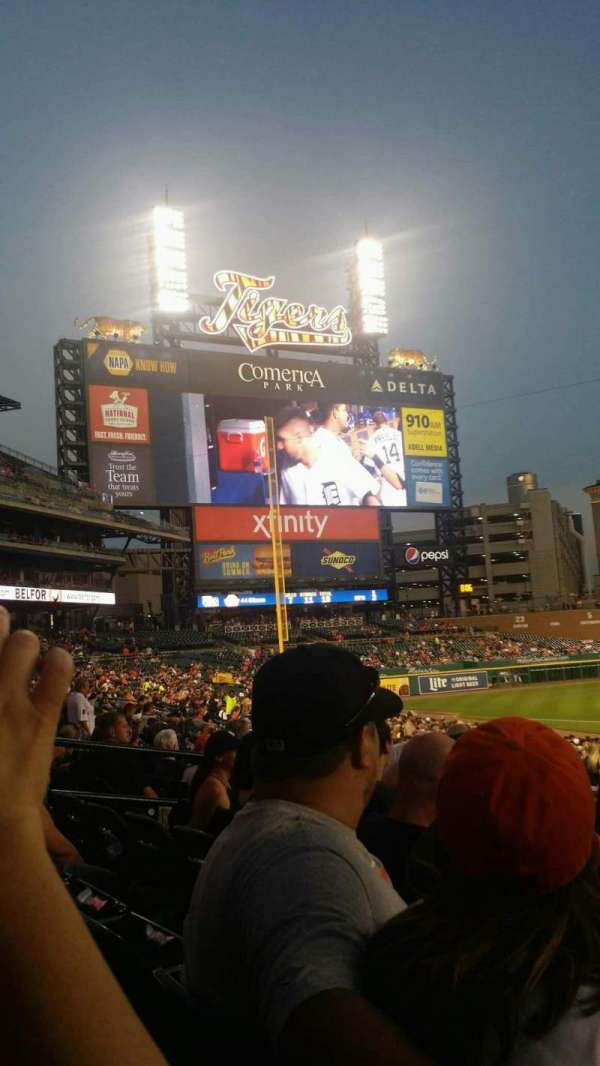 Comerica Park, section: 134, row: 32, seat: 7